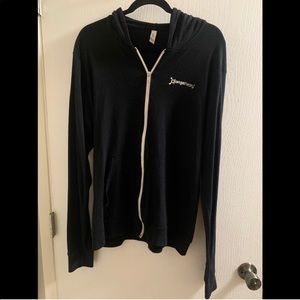 Unisex Black Orangetheory Fitness Hoodie XL w/ fun back detailing